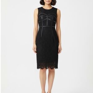 Milly Black Lace Midi Dress
